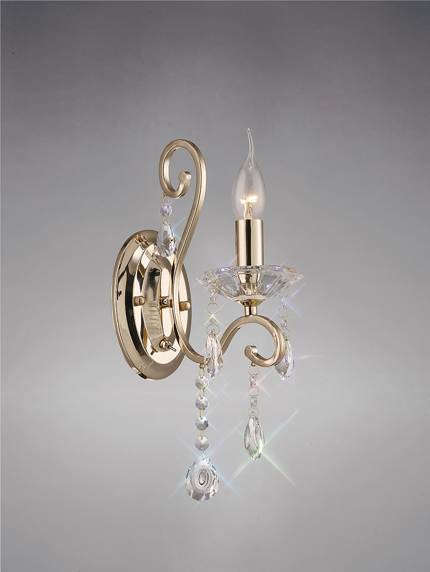 Vela Crystal Wall Lights Diyas Armed Wall Lights